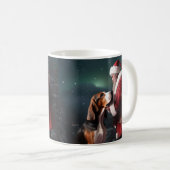 Mug Treeing Walker Coonhound Père Noël Noël (Devant droit)