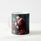 Mug Treeing Walker Coonhound Père Noël Noël (Devant gauche)