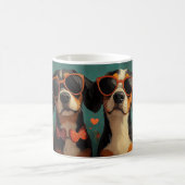 Mug Treeing Walker Coonhound Saint-Valentin cœur (Centre)
