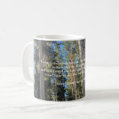 Mug Trees Forest Woods Thoreau Citation inspirante (Devant gauche)