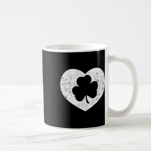 Mug Trèfle de coeur Saint-Patrick Hommes Femmes Saint- (Droite)