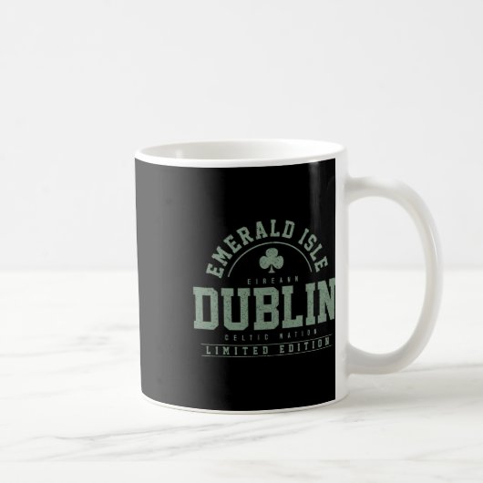 Mug Trèfle de Dublin Irlande Saint-Patrick  (Droite)