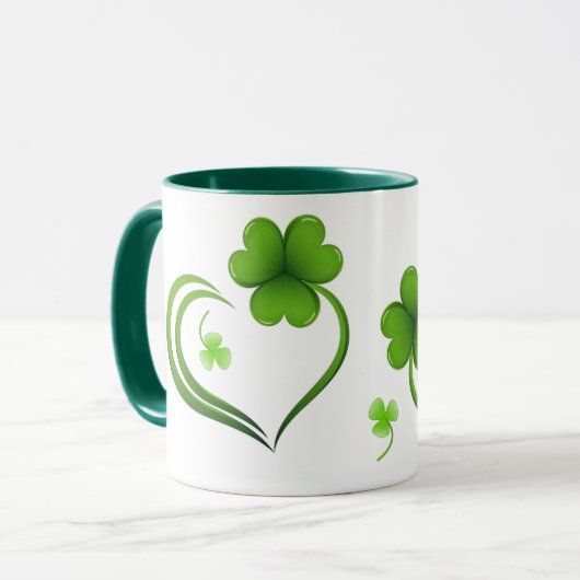 Mug Trèfle de la Saint-Patrick (Devant gauche)