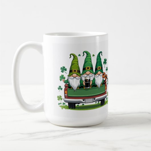 Mug Trèfle de lutin musique irlandaise (Gauche)