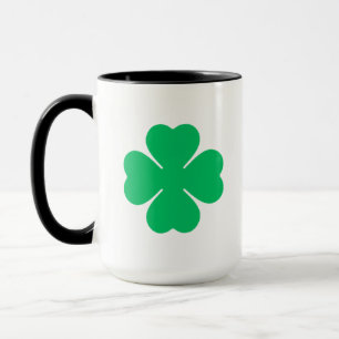 Mug Trèfle géant simple pour la chance