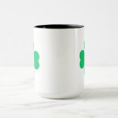 Mug Trèfle géant simple pour la chance (Centre)