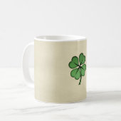 Mug Trèfle irlandais chic Lucky (Devant gauche)