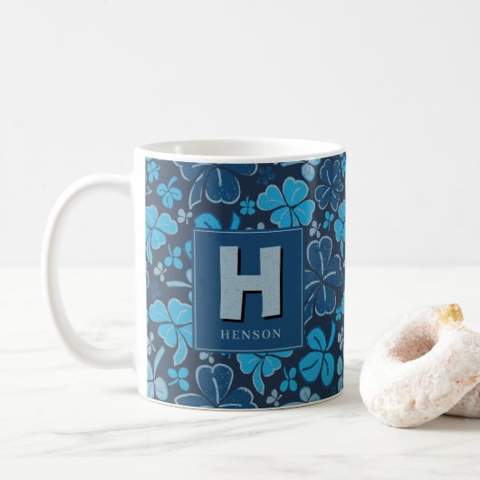 Mug Trèfle Monogrammé Saint-Patrick (Avec donut)