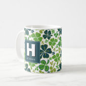 Mug Trèfle Monogrammé St. Patrick`s Day (Devant gauche)