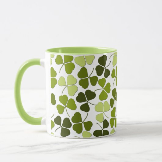 Mug Trèfle vert dans une variété de nuances (Gauche)