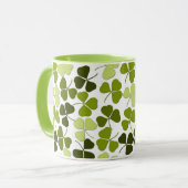 Mug Trèfle vert dans une variété de nuances (Devant gauche)