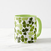 Mug Trèfle vert dans une variété de nuances (Devant droit)