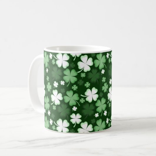 Mug Trèfle vert, jour de la Saint-Patrick (Devant gauche)