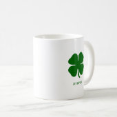 Mug Trèfle Vert Personnalisé (Devant droit)