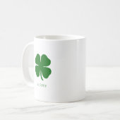 Mug Trèfle Vert Personnalisé (Devant gauche)
