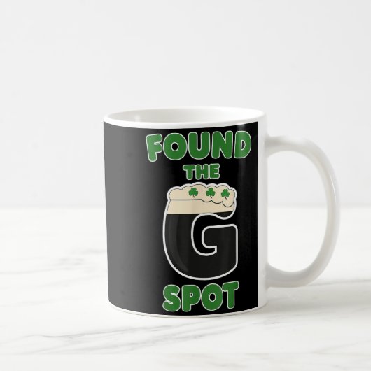 Mug Trèfles de bière irlandaise Saint-Patrick buvant (Droite)