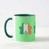 Mug Trèfles de couleur du drapeau irlandais (Gauche)