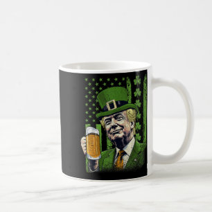 Mug Trèfles de drapeau américain irlandais Trump St Pa