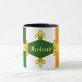 Mug Trèfles verts Irlande, ajoutez monogramme/initiale (Centre)