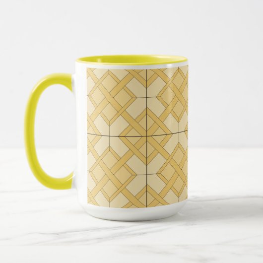 Mug - treillis tissé en trois tons (Gauche)