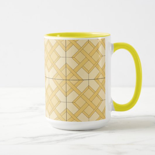 Mug - treillis tissé en trois tons (Droite)