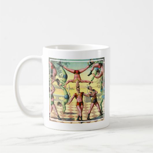 Mug Treize hommes faisant des acrobaties (Gauche)