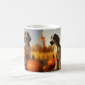 Mug Trek Walker Coonhound Chiot Citrouille d'automne (Centre)