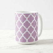 Mug Trellis Marocain En Tile Rose Mauve (Devant droit)