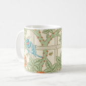 Mug Trellis William Morris Oiseaux floraux à motifs (Devant gauche)