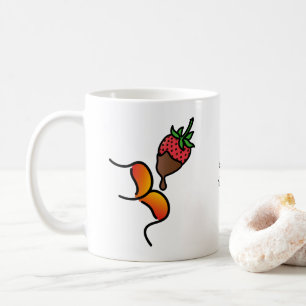 Mug tremper la bouleS ! ! ! Fraise et chocolat