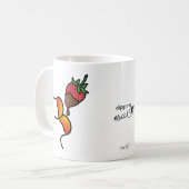Mug tremper la bouleS ! ! ! Fraise et chocolat (Devant gauche)