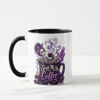 Mug Trempez-Moi Dans le Café – Squelette Cozy Goth