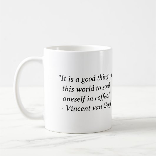 Mug Trempez-vous dans le café Van Gogh (Gauche)