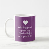 Mug Trend Color Plum Purple - Nom / Musique Positive (Gauche)