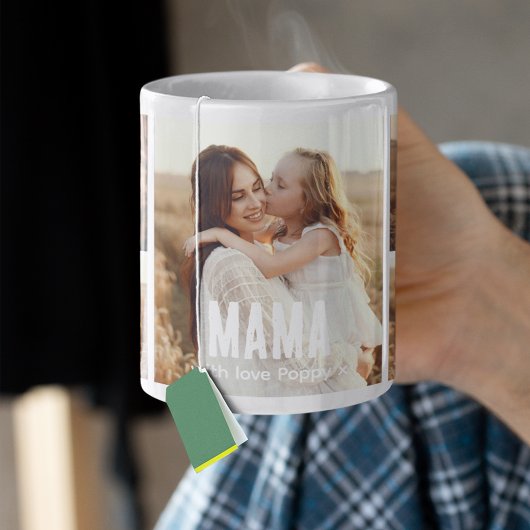 Mug Trendy 5 Photo Collage Mama