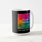 Mug Trendy Ajouter Image Logo Photo Nom du texte Elega (Devant droit)
