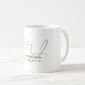 Mug Trendy Calligraphy Cute Ajouter un nom Professionn (Devant droit)