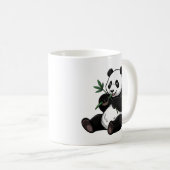 Mug Trendy Cute Panda Bear With Greenery Bamboo  (Devant droit)