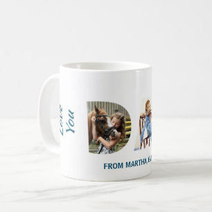 Mug Trendy DAD Transparent Love You Dad 3 Photos