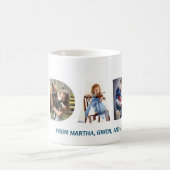 Mug Trendy DAD Transparent Love You Dad 3 Photos (Centre)