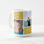 Mug Trendy Gold Dotty Fifty & Fabuleux 50e anniversair (Devant gauche)