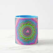 Mug Trendy Green et Peach Fractal (Centre)