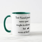 Mug Trendy Long Distance Meilleurs Amis Pour L'Amour (Gauche)