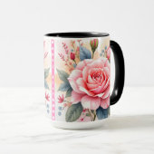 Mug Trendy Luxury Pink Roses Beautiful Collection (Devant droit)