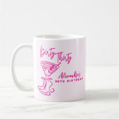 Mug Trendy Pink Dirty Thirty 30th Birthday (Gauche)