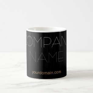 Mug Trendy Stylish Grey Wood Nom de l'entreprise