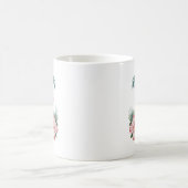 Mug Trendy  Summer beach Parrot and Hibiscus Flowers   (Centre)