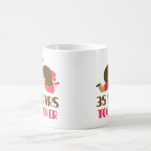 Mug trente-cinquième Cadeau d'anniversaire pour elle (Centre)