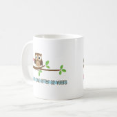 Mug trente-deuxième Hiboux d'anniversaire de mariage (Devant gauche)