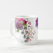 Mug Trente et fabuleux Elégant Floral 30e anniversaire (Devant gauche)
